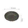 Bronze Glaze Scholar Water Drop Container Ceramic Tea Ware Bamboo Tea Tray Saucer