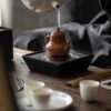 Ash Charcoal Black Square Pot Tray Water Storage Tea Table