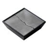 Ash Charcoal Black Square Pot Tray Water Storage Tea Table