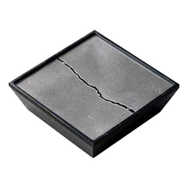 Ash Charcoal Black Square Pot Tray Water Storage Tea Table