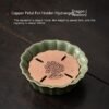Celadon Vintage Brass Petal Tea Tray