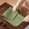 Tie-dyed Canvas Tea Mat Dry Pour Seats Diablement Fort