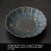 Bronze Glaze Scholar Water Drop Container Ceramic Tea Ware Bamboo Tea Tray Saucer