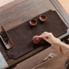 Tie-dyed Canvas Tea Mat Dry Pour Seats Diablement Fort