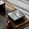 Ash Charcoal Black Square Pot Tray Water Storage Tea Table