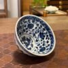 Ming-style Blue-and-White "Chicken Heart" Chalice with Double Chrysanthemum Petals & Floral Medallion
