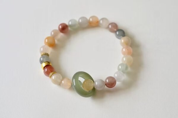 Rabbit hair crystal bracelet