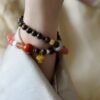 Natural Agarwood+Natural Southern Red Agate bracelet